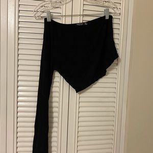 Cropped one shoulder top